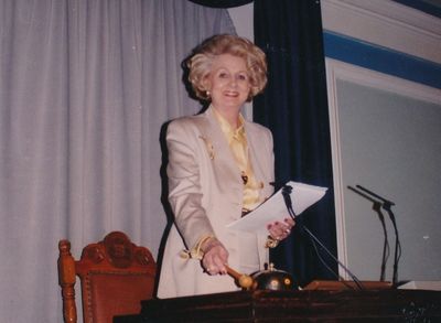 Salóme Þorkelsdóttir forseti Alþingis 1991–1995.
